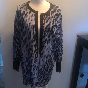 Bob mackie leopard sweater